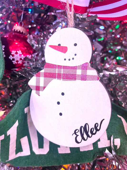 Custom Snowman Ornament