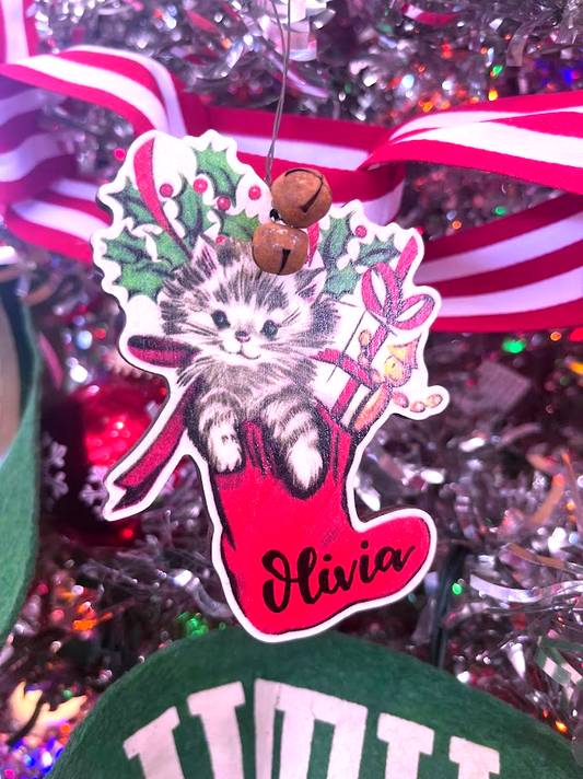 Retro Pet Stocking Ornament