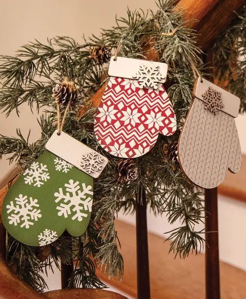 Snowflake Mitten Ornament